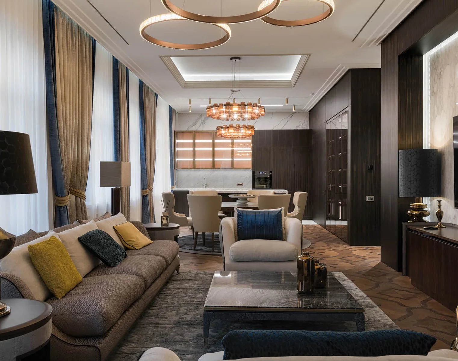 Classic wood parquet tiles with versailles pattern in oak 