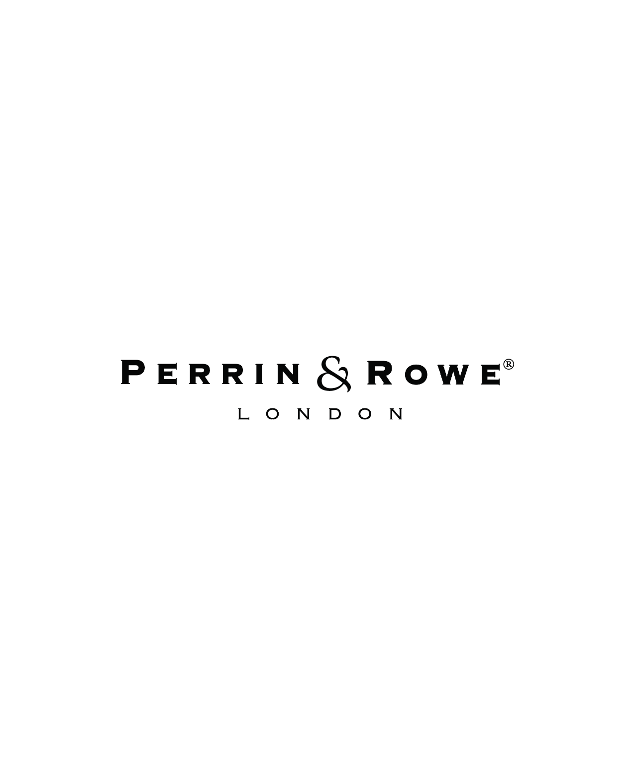 Perrin & Rowe London logo on a white background