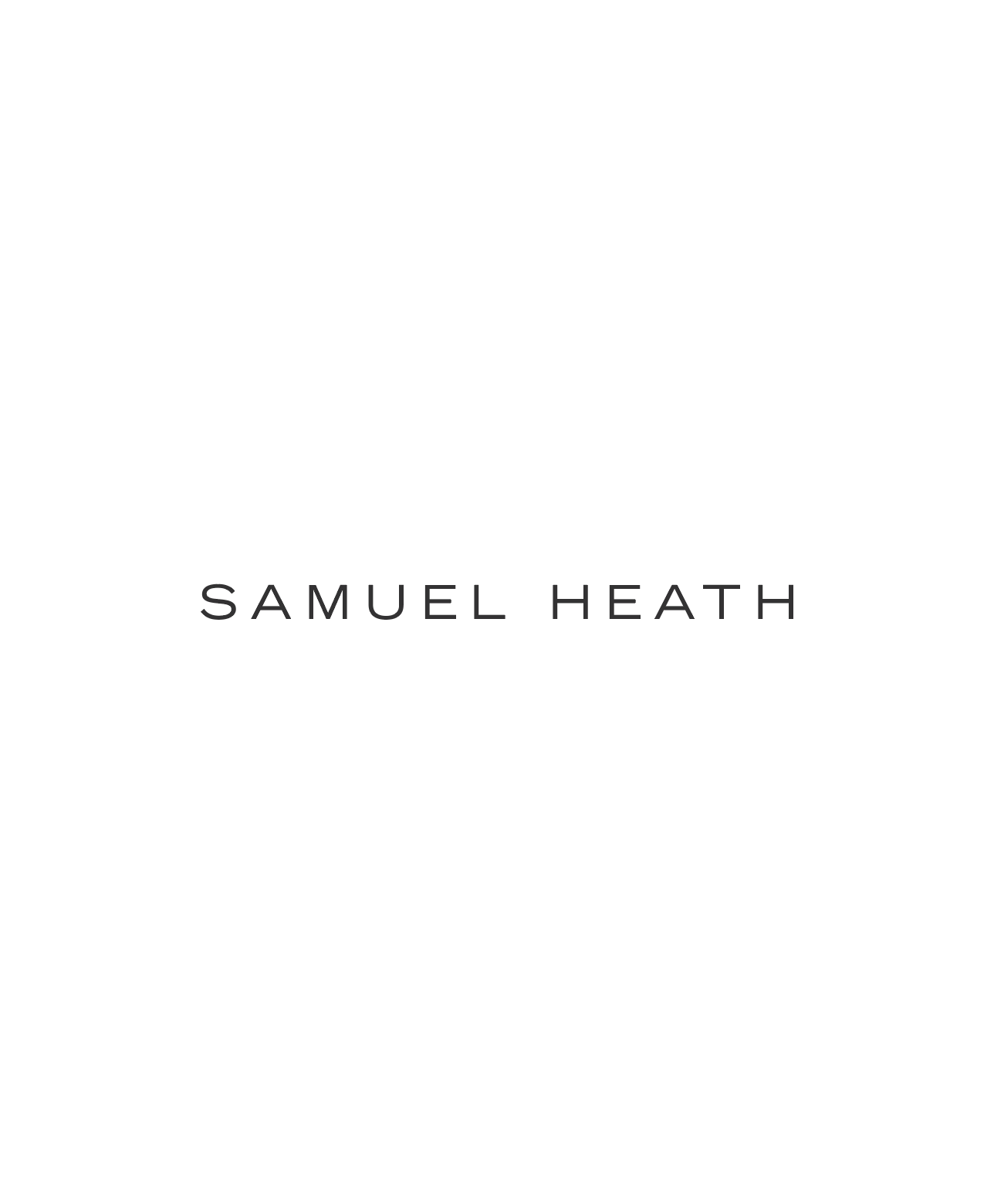 Text 'SAMUEL HEATH' in black on a white background